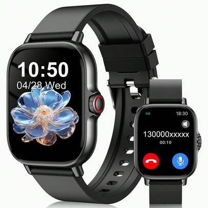 1.83" High Definition Display Smart Watch, Alloy Body, Wireless Calling, Multiple Sports Modes, Sedentary Reminder, Suitable As Gift For Friends And Couples, Compatible With Android And IOS