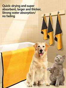 Set Perawatan Hewan Peliharaan 4-in-1, Termasuk Sarung Tangan Mandi Kucing, Sisir Kutu, Pemotong Kuku, dan Handuk Cepat Kering, Cocok untuk Anjing dan Kucing - View 9
