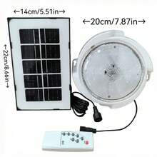 Solar Powered Ceiling Light, Wireless Indoor Solar Lamp For Home Use - Solar Ceiling Light - Medium Size - View 6