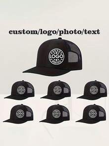 Customizable Baseball Cap (Text/Pattern) - Unisex, Adjustable Size, Multiple Colors. Designed With English Letters, Suitable For Men And Women. These Sun Hats Can Be Directly Printed With Any Pattern. - Multicolor - View 4