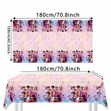 Blue And Pink Witcher Girls Themed Birthday Party Supplies: Disposable Tablecloths, Paper Plates, Paper Cups, And Tableware. - Multicolor - View 8