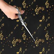 Music Notes Piano Series Quilting Fabric 100% Cotton Craft Fabrics DIY Handmade For Patchwork Craft - Default - View 2