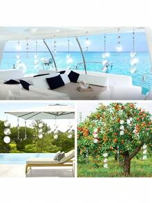 Thiết bị xua đuổi chim phản quang, que xua đuổi chim phản quang hai mặt, xua đuổi hiệu quả các loài chim như chim bồ câu khỏi nhà cửa, vườn tược và thuyền bè, thiết bị xua đuổi chim hai mặt phản quang cao cấp được nâng cấp. - Máy đuổi chim - Xem 5