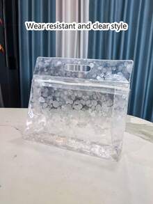 透明防水洗漱包，适合收纳洗发水、乳液、化妆品及其他浴室用品，时尚实用，适合旅行和日常使用，适合旅行者、上班族、学生、美妆爱好者，可用于旅行、健身、酒店住宿、日常浴室收纳，多功能用途，可用作洗漱包、旅行包、收纳包、沙滩包、化妆包。 - 彩色 - 查看 21