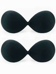 2/1 件装隐形硅胶聚拢文胸：夏季婚礼隐形硅胶无肩带文胸，聚拢乳贴，透气防水，自粘式女士硅胶聚拢乳贴，适用于连衣裙和内衣 - 彩色 - 查看 9