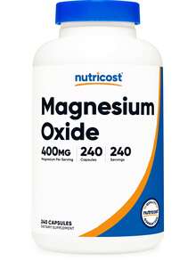 Nutricost Óxido de Magnesio (400mg) 240 Cápsulas - Vegano, Sin GMO, Sin Gluten - 240 unidades - Ver 1