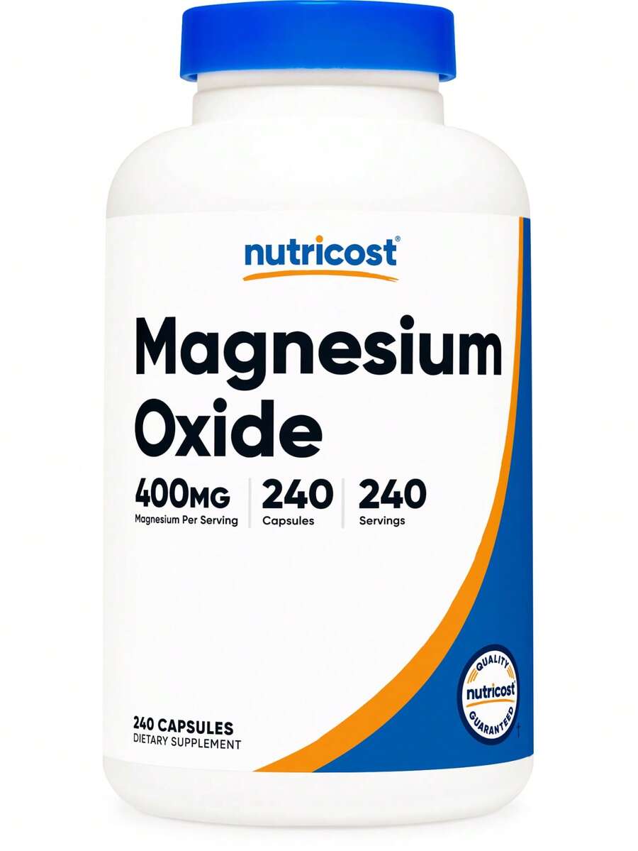 Nutricost Óxido de Magnesio (400mg) 240 Cápsulas - Vegano, Sin GMO, Sin Gluten - 240 unidades - Ver 1