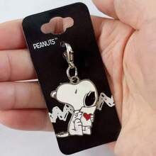 SNOOPY 1套/1个 高品质史努比迷你钥匙扣 可爱卡通金属吊坠 柔软可爱史努比卡通吊坠 迷你金属拉链头钥匙扣 柔软可爱风格 完美的生日礼物，送给家人、朋友、情侣，小惊喜，开学礼物首选 - 彩色 - 查看 10