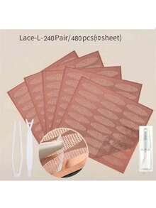Spitzen-Mesh-Augenlid-Tape in Oliv, unsichtbarer Doppelfalte-Augenlid-Aufkleber, Beauty-Augenlid-Werkzeug, 180-240 Stücke, Kosmetik, günstig, Raumdekoration, Schminktisch, Reise, Schlafzimmer, Make-up-Zubehör, günstig, Weihnachtsgeschenk, Kosmetik, Schnäppchen, Geschenk, Weihnachtsgeschenk - Nackt - Übersicht 10