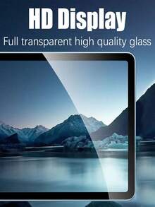2 piezas Película protectora de vidrio templado Ultra HD compatible con Huawei MediaPad/Honor Pad, dureza 9H, cobertura completa, a prueba de explosiones, resistente a arañazos, capa suave repelente al aceite, sin burbujas, adsorción automática, película protectora - transparente - Ver 4