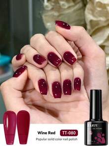 TARTU 8ml 果冻色凝胶指甲油，黑色、白色、玫瑰色、黄色、蓝色、红色、粉色，不含HEMA和TPO，UV/LED灯适用，可卸除，半永久性，适合居家美甲沙龙和日常美甲设计 - 彩色 - 查看 9