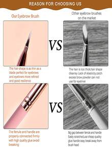 Bộ 1/3/5/7/10 cọ kẻ lông mày hai đầu, cọ kẻ lông mày, cọ kẻ lông mày vát và cọ chải lông mày, cọ tạo hình và làm đầy lông mày, cọ chải lông mày để chải chính xác. - Nhiều màu - Xem 6