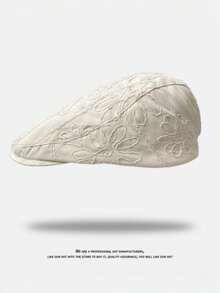 1顶小众复古提花刺绣贝雷帽，休闲百搭时尚贝雷帽，提花时尚贝雷帽 - 帽子 - 查看 2