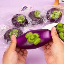 Fluid Mangosteen Squeeze Toy, Stress Relief Fruit Squeeze Toy With Slow Rebound, Fruit Squeeze Ball Stress Relief Creative Toy, Soft Squishy Mangosteen Simulation, Slow Fermentation Anti-Pressure Fruit Shaped Squeezer, Fun And Stress Relieving, Soft Mangosteen, Birthday Gift, Holiday Gift, Perfect Gift - Multicolor - View 9
