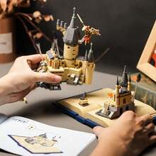 城堡房屋积木玩具，建筑积木玩具，成人收藏模型，家居装饰模型拼装套装，创意DIY活动，圣诞节生日礼物，送给亲朋好友，732块积木 - 彩色 - 查看 4