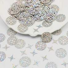100 piezas de decoración de fiesta con brillo, confeti multicolor y notas musicales, adecuado para fiestas de graduación, decoración de bodas, eventos musicales - multicolor - Ver 7