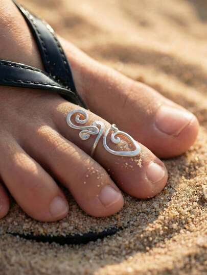 1 tornozeleira assimétrica ajustável, acessório feminino moderno perfeito para praia, ideal para férias na praia, festas e encontros. Ótimo presente de verão para ela. Excelente opção de presente.