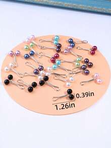 Bộ 24/12 chiếc ghim cài áo nữ, kẹp khăn quàng cổ, ghim khăn choàng, kẹp khăn trùm đầu, ghim khăn choàng cổ đính ngọc trai, ghim cài áo len. - Nhiều màu - Xem 6