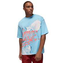 Nike Jordan Reissue Oversized Short Sleeve Crewneck Men's Hot Punch Blue Chill HQ9093-497 - 淺藍色 - 查看 1