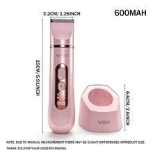 Lionel Messi VGR Professional Multifunctional Electric Shaver For Women, Rechargeable Electric Razor With Digital Display, Suitable For Whole Body Hair Removal, V-763 Ladies Gift - Multicolor - View 10
