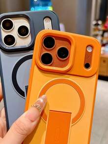 1 chiếc ốp lưng điện thoại mới, màu cam bóng, chất liệu giả da, kiểu dáng trung tính tối giản, bền chắc, tương thích với iPhone 17 Pro Max/17 Pro/17/16 Pro Max/16 Pro/16/15 Pro Max/15 Pro/15/14 Pro Max/14 Pro/14/13 Pro Max/12 Pro/12/11 Pro Max. Ốp lưng thời trang, thiết kế độc đáo, unisex. - trái cam - Xem 3