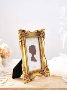 Rose Embossed Photo Frame, White Plastic Poster Display Frame, Home Decor Gift For Birthday, Graduation - Multicolor - View 6