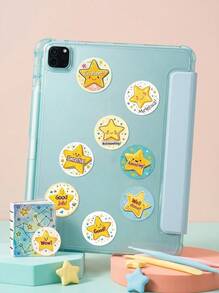 500pcs/Roll Star Shaped Encouragement & Motivation Stickers, 2.5cm/1.0 Inch Round, Ideal Gift For Kids, Can Be Used For Book Decoration, Sealing Labels, Gift Wrapping, And Other Product Decorations - Multicolor - View 5