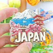 1个3D树脂冰箱贴，日本旅游纪念品，大阪山和服招财猫鸟居，京都樱花，东京北海道，磁性贴纸套装，墙面家居装饰磁性贴纸，厨房卧室橱柜艺术，南美旅行有意义创意小礼物 - 多色 - 查看 20