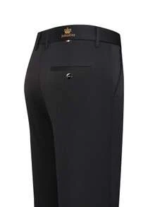 2 chiếc quần tây công sở nam, quần ống đứng cạp chun, quần tây đen mặc đi làm hoặc mặc thường ngày. - Nhiều màu - Xem 3