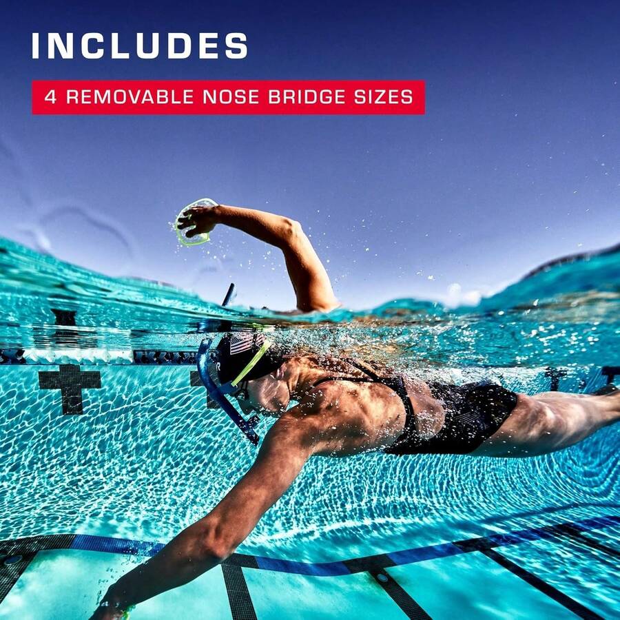 Racing Swim Goggles - Adult Swimming Goggles For Men And Women - Anti-Fog, UVA/UVB Protection, Watertight - Black - View 1