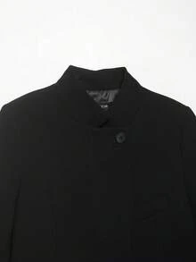 Áo blazer tay ngắn dáng lửng đa năng tối giản dành cho nữ, bộ sưu tập Xuân/Hè mới của Seelio. - màu đen - Xem 4
