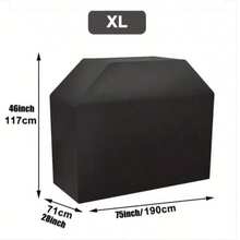 Heavy Duty Waterproof Grill Cover, UV-Resistant And Fade-Proof, All-Weather Protection. Suitable For Charbroil, Nexgrill And Other Brand Grills. Black. - A - View 19