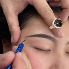 Tattoo Training Kit 1pc Microblading Tattoo Manual Pen + 1pc Face Lips Eyebrow Tattoo Practice Skin + 20pcs Microblading Needles Makeup Tattoo Tools - View 7