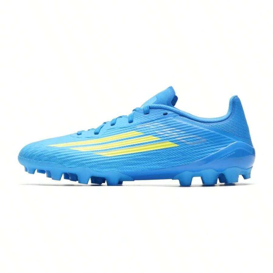 Adidas 男女款足球鞋 F50 LEAGUE 2G/3G AG 轻便舒适户外足球鞋 JQ1485 - 鐳射亮藍/亮黃螢光/亮晶藍 - 查看 1