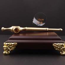 Pure Brass Vintage Tobacco Pipe, Portable Metal Smoke Rod Dual-Purpose Filter Nozzle Retro Dry Tobacco Stem - Ống hút thuốc bằng gỗ hồng mộc (đóng gói riêng lẻ) - Xem 7