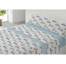 Children's Sheet Set For Beds 90-105cm, 3 Pieces - 1 Fitted Sheet, 1 Top Sheet And 1 Pillowcase - Dino Race - View 2
