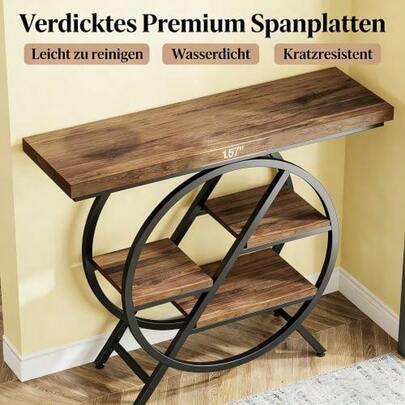 Stolik kawowy 4-poziomowy do przedpokoju, stolik konsolowy w wyjątkowym stylu, stolik pod telewizor (tylko stolik)