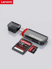 Pembaca Kartu SD Lenovo 2-in-1, Transfer Kecepatan Sangat Tinggi, Kompatibel dengan Berbagai Perangkat, Pasang dan Mainkan, Ringan, Dapat Digantung dengan Tali - View 2