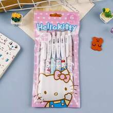 Bộ 6 bút Hello Kitty, Melody, Kuromi, Cinnamoroll, Pochacco chất lượng cao, màu trung tính, đồ dùng học tập, phần thưởng học tập, bộ quà tặng, quà tặng sáng tạo. - Nhiều màu - Xem 10