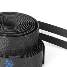1 Pair Road Bike Handlebar Tape, Anti-Slip Shock Bar Tape With PU Anti-Vibration Wrap, Bicycle Handlebar Durable Tape - 黑色 - 查看 8