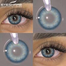 Eyeshare 1副装 适用于眼睛的软性隐形眼镜 自然色 14.0毫米 - RICHGIRL-BLUE - 查看 4