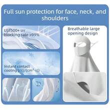 LINGPENG Mascarilla facial de seda de hielo para mujeres, transpirable, con protección UV, para deportes al aire libre, viajes, a prueba de polvo y protección solar, para verano - Multicolor - Ver 7