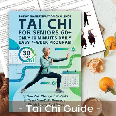 Move With Ease Tai Chi Book | 4-Week Easy Routine To Enhance Stability & Joint Mobility, Just 10 Minutes A Day For Senior Well-Being
