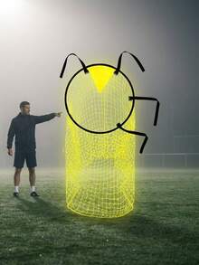 Football Goal Net Professional Free Kick Target Net Portable Football Shooting Practice Equipment With Target Pouch Training Aid For Adults Fits Most Standard Goals Easy-To-Attach Improves Accuracy Soccer Training Equipment Football Accessories - Multicolor - View 6