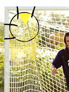 Football Goal Net Professional Free Kick Target Net Portable Football Shooting Practice Equipment With Target Pouch Training Aid For Adults Fits Most Standard Goals Easy-To-Attach Improves Accuracy Soccer Training Equipment Football Accessories - Multicolor - View 9