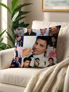 1pc Customized Ugly Pillow Case With Your Favorite Photo Printed, Double-Layer Decorative Cushion Cover (Pillow Insert Not Included) - Personalized Face Photo Pillow For Dad, Mom, Birthday, Graduation, Memorial Day, Thanksgiving, Christmas, Valentine's Day, And Other Occasions - Upload Photos and Customize B - View 8