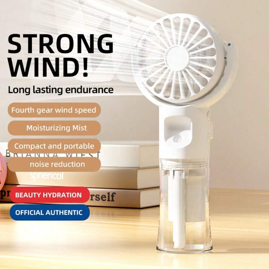 OBOVAY 1 quạt phun sương cầm tay di động, có chức năng phun nước, quạt mini dành cho ký túc xá sinh viên, làm mát ngoài trời vào mùa hè, pin 800mAh. - Nhiều màu - Xem 1