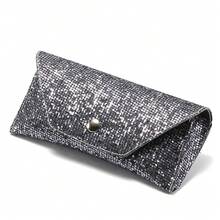 New Glasses Case, Sunglasses PU Case, Sequin Glasses Packaging Box, Sunglasses Leather Case Packaging Box - G02C5 暖白 - 查看 3