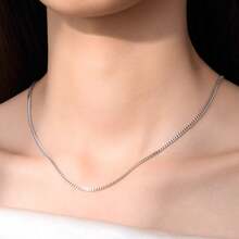 S925 Sterling Silver Cuban Link Necklace | Hypoallergenic Minimalist Style Unisex Jewelry | Daily Layering Piece (Lead-Free/Nickel-Free), Durable And Long-Lasting, No Stress For Daily Wear-Shower, Exercise And Swimming All OK. Ideal Gift For Birthday, Anniversary, Father's Day Or Valentine's Day - Flat Chain - 2.0mm Thick - View 8