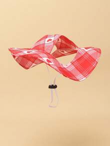 1 pièce Chapeau de soleil anti-vent mignon en polyester avec trous pour les oreilles, réglable, convient pour les petits chiens de compagnie à porter à l'extérieur toute l'année - Multicolore - Voir 13